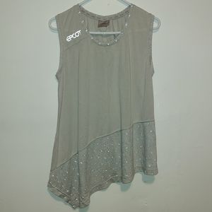 Epcot 40th Celebration Asymmetrical Tank Size XL